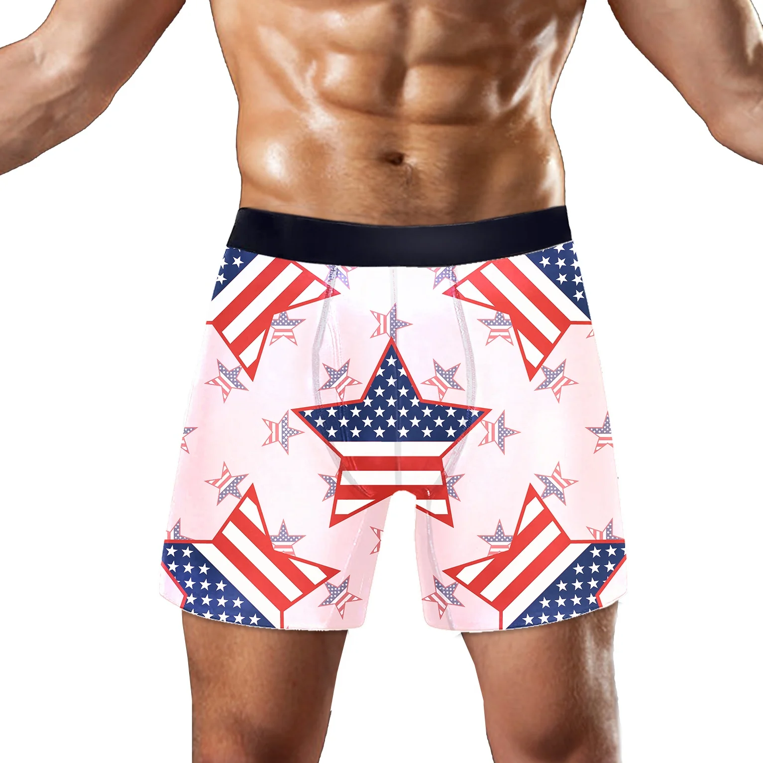 Oem high quality fashionable soft custom printed polyester sapndex mens boys shorts boxer briefs underwear underpants