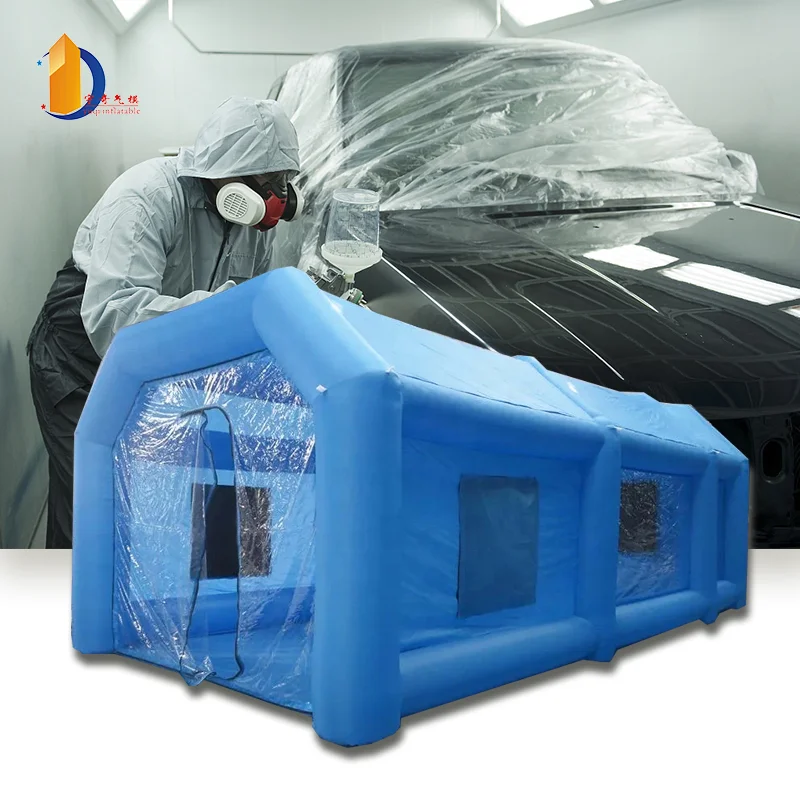 YUQI factory Inflatable Spray Booth Paint Tent Mobile Portable Car Workstation