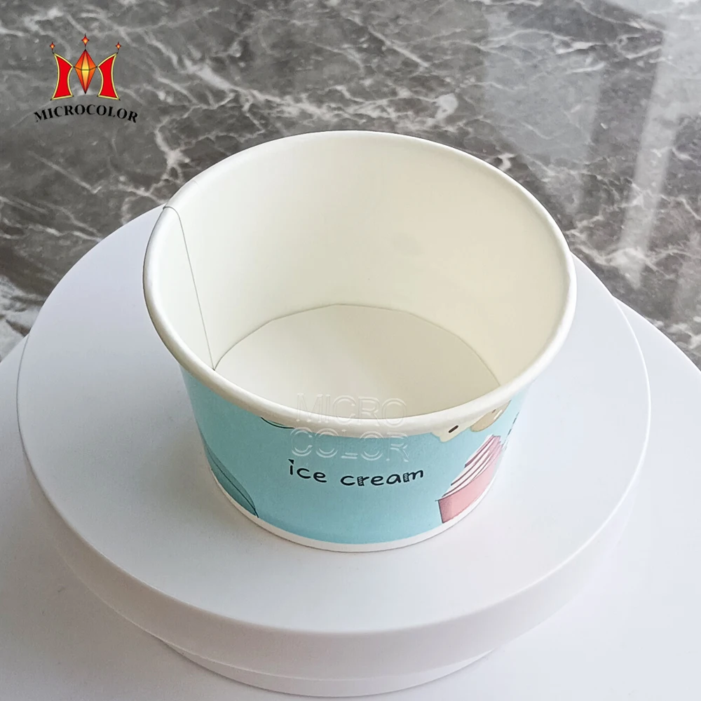 wholesale custom biodegradable eco friendly food grade ice cream paper cup