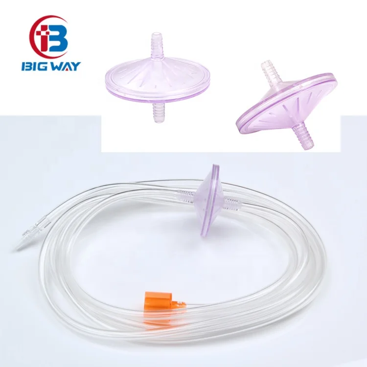 Medical  insufflation tube sets with filter for laparoscopic equipment