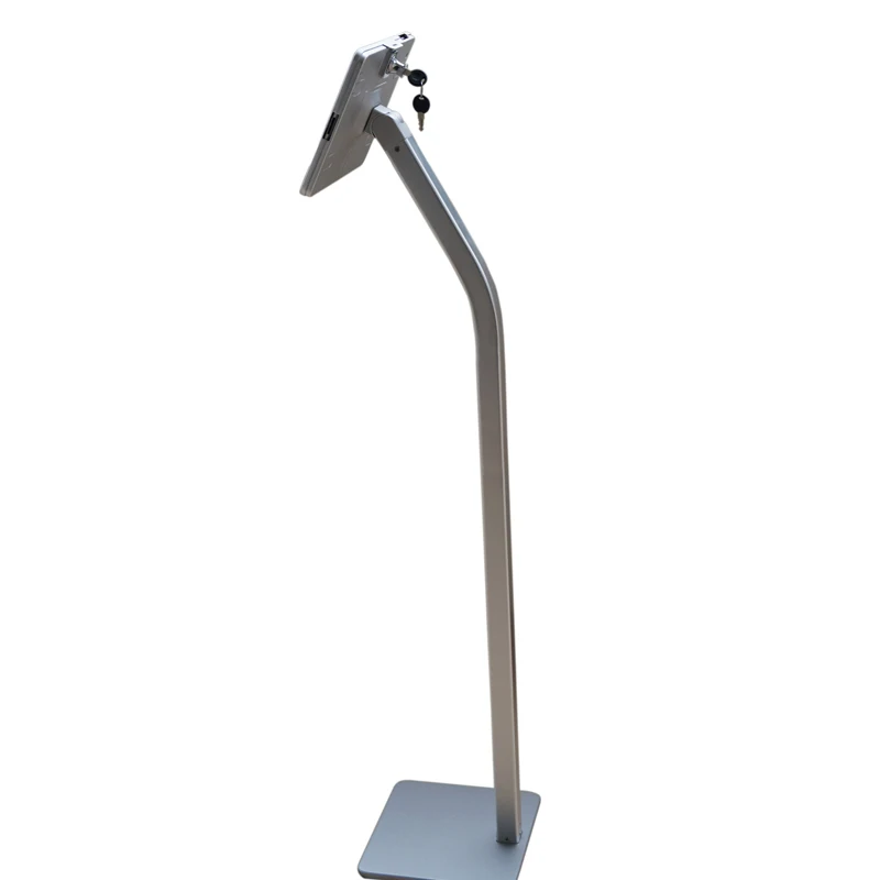 Newly retail antitheft security tablet floor stand for ipad with aluminum alloy material