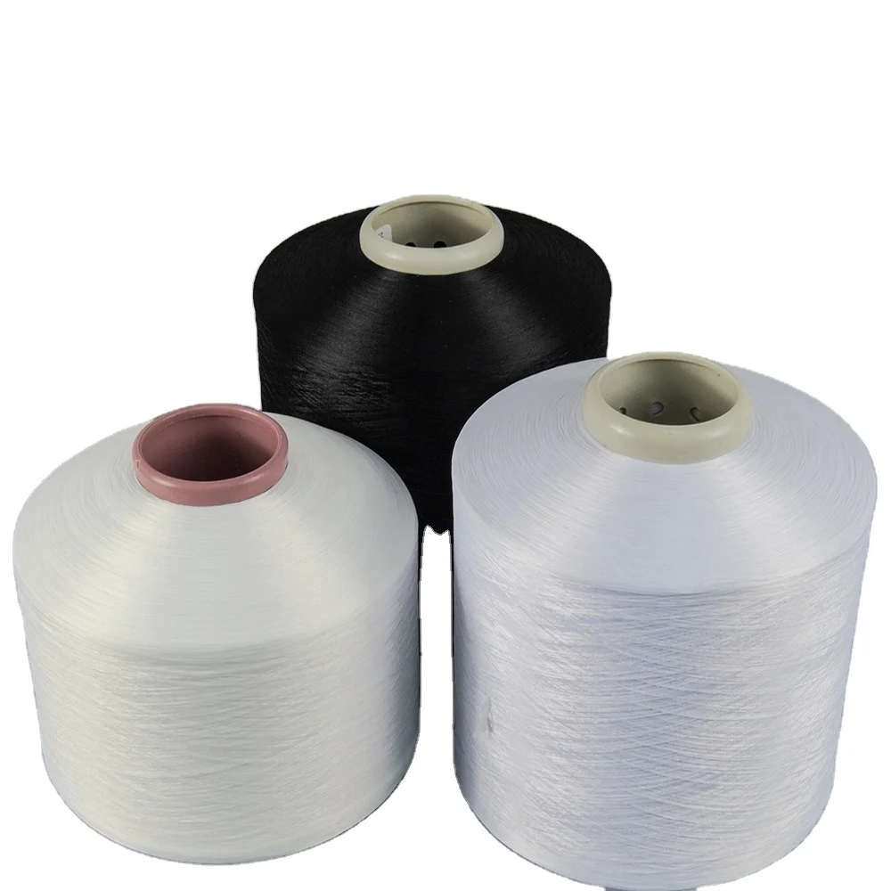 Factory overlok yarn dty polyester twisted textured yarn 150d 48f 150d/48f 100% polyester draw textured yarn 100 for sewing