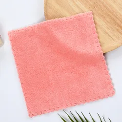 customized edgeless microfiber small coral fleece skin-friendly kids baby hand kids child face mini towel