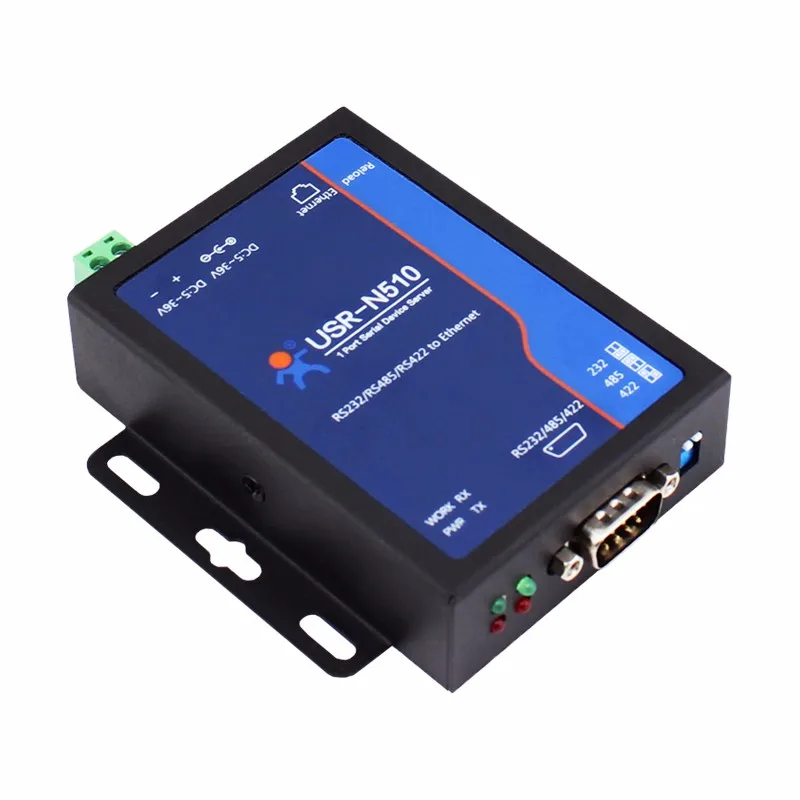 USR-N510 modbus gateway 1 port Ethernet device servers serial rs232 rs485 rs422 to ethernet converter
