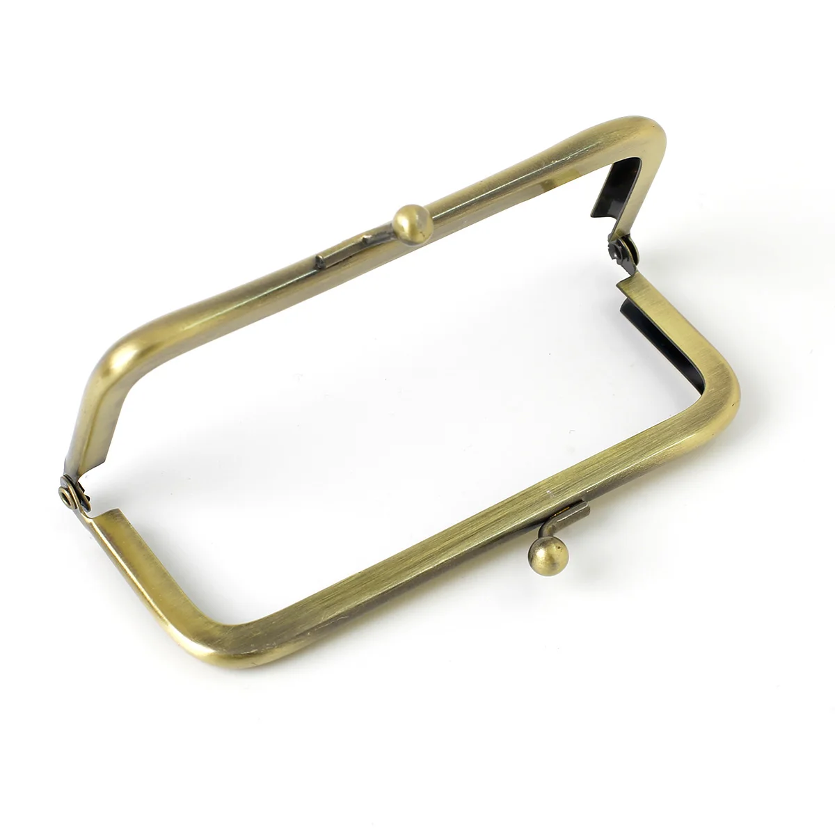 Bag Parts Square Golden Handbag Hardware Clutch Bag Metal Purse Frame Kiss Lock For Wallet Bag