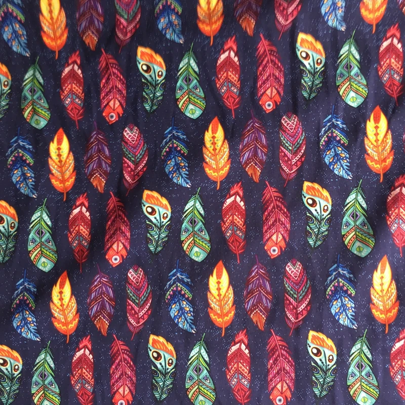 
4 way stretchy great material 95% cotton 5% lycra jersey custom printed baby clothing fabric 