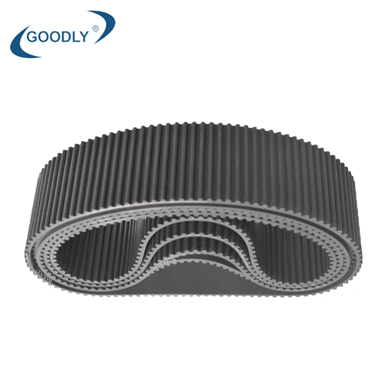 OEM ODM custom industrial single-sided toothed belt black rubber synchronous belt S5M synchronous belts and pulleys