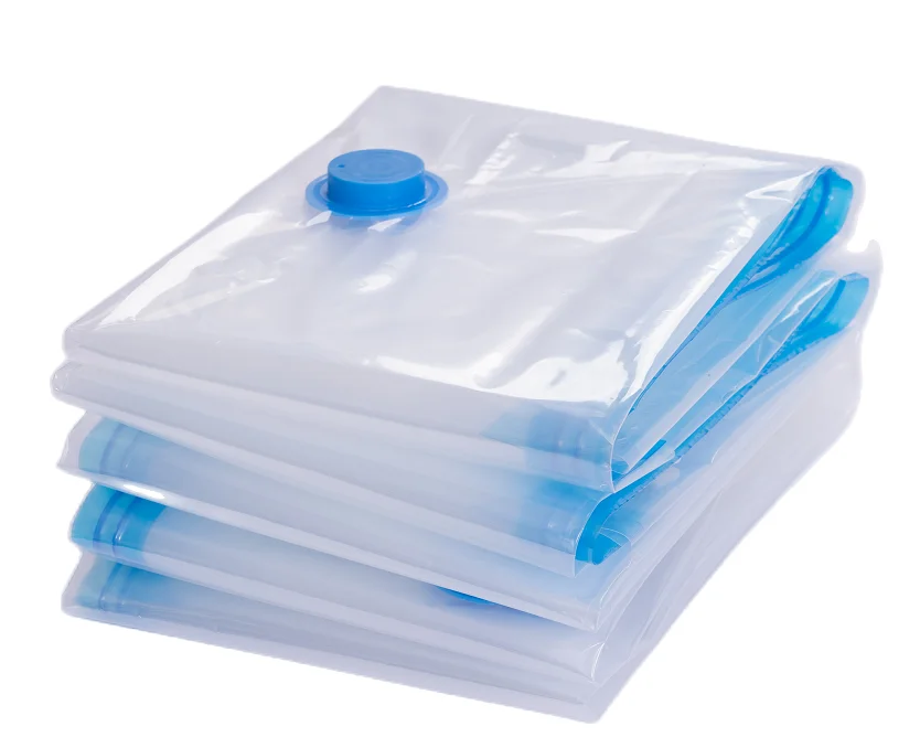 Transparent Plastic Giant Vacuum Bag Quilt Storage Bag Vacuum Sealer Bags for Clothing Compression Organizer Storing
