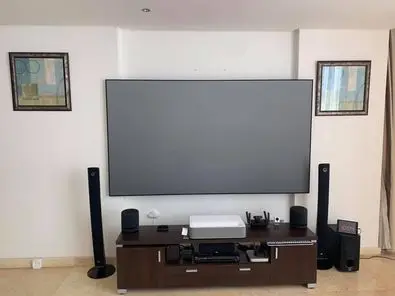 UST CLR SCREEN PET Crystal TELON ambient light rejecting projection alr screen for laser ust projector 80-120inch