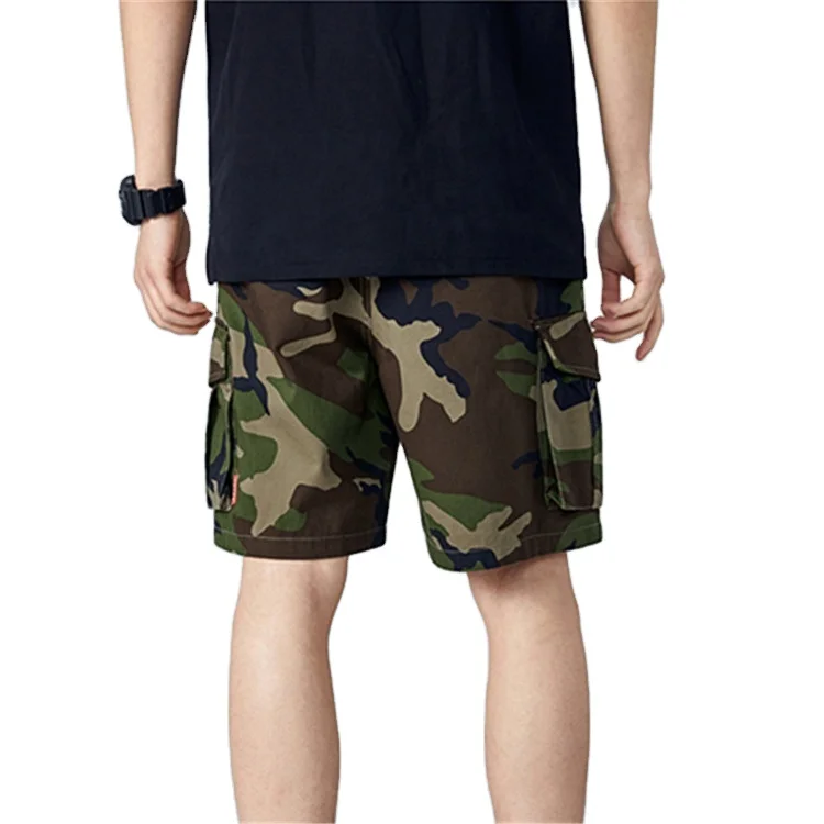 Custom Tooling Camo Shorts 6 Pocket Outdoor Sports Shorts Reliable Men Cotton Cargo Shorts Clothing