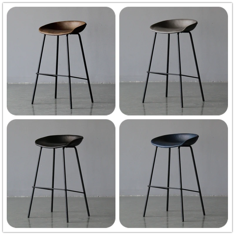 Барные стулья и столовые стулья для ресторана премиум-класса кожаные барные стулья