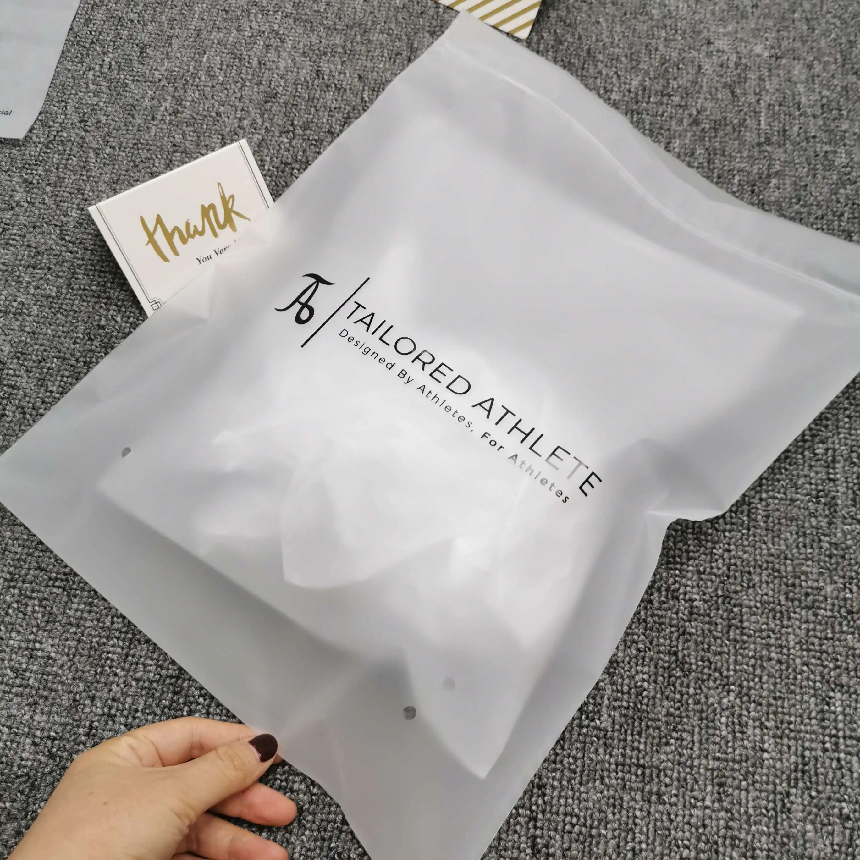 Custom Printed Resealable Garment Packaging Plastic Biodegradable Frosted sealing zipper lock bag Clothing Packaging Bag