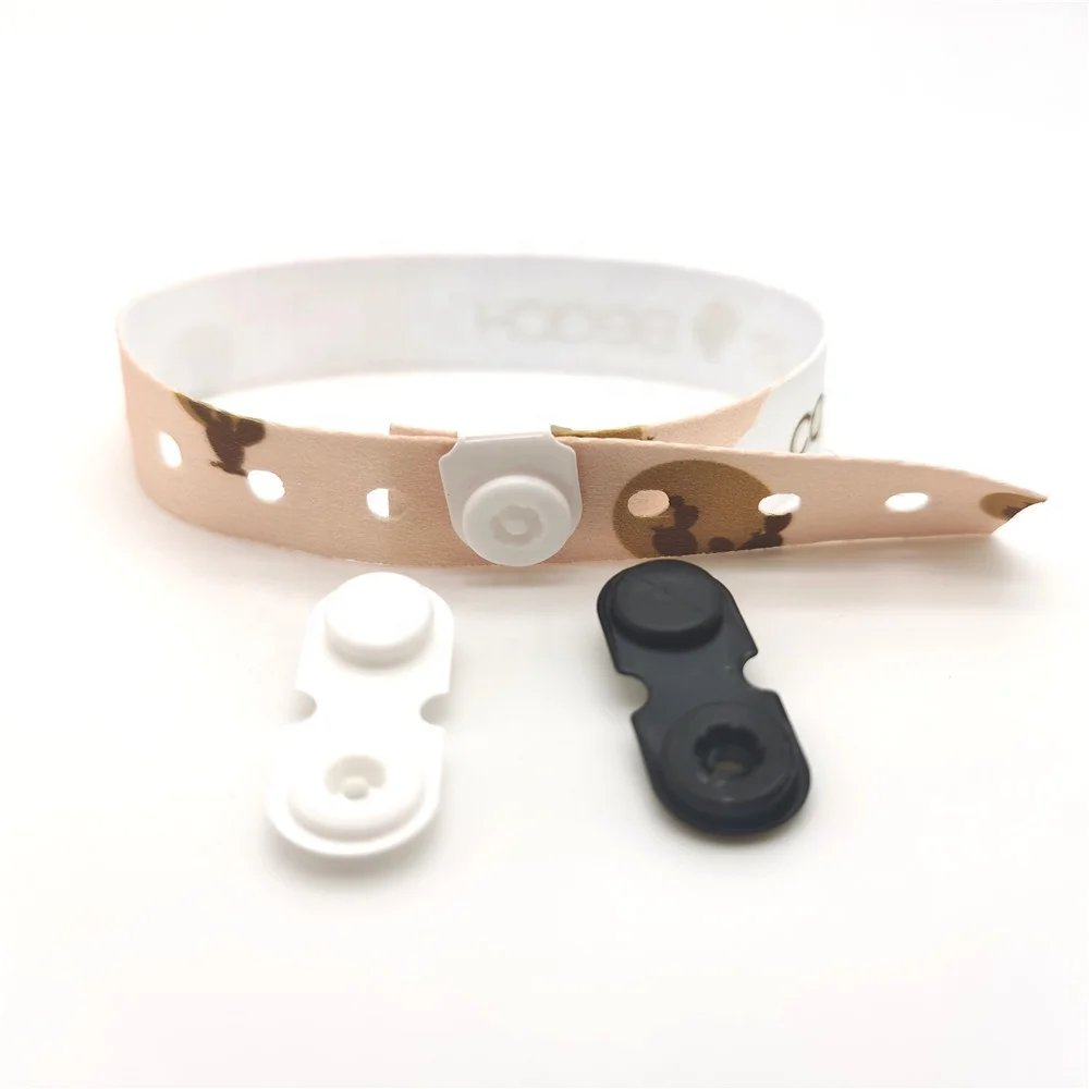 Оптовая продажа, пластиковые застежки для браслетов из ПВХ