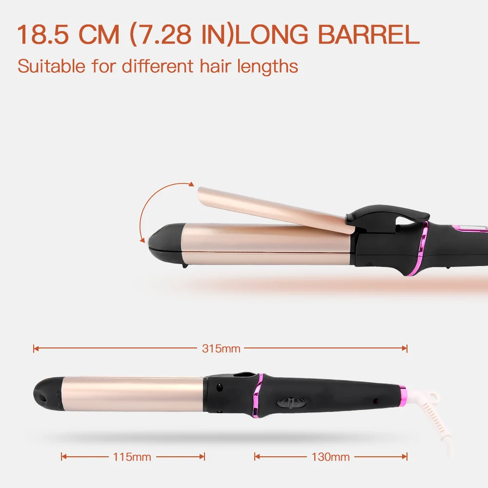 PRITECH Ceramic Portable Electric Womens Customized Straightener 2 in 1 Hair Curlers