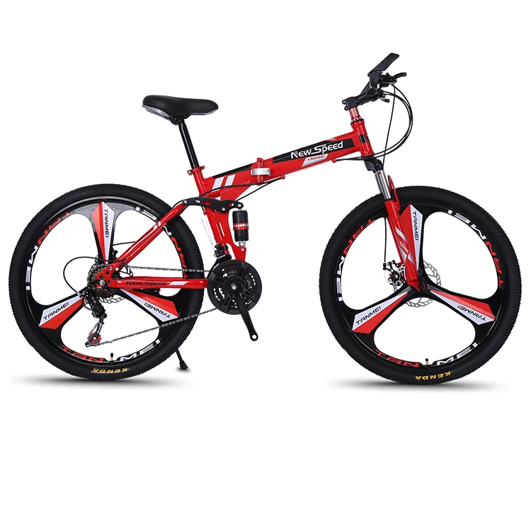 Manufacturers 26 inch 21 speed HIGH QUALITY full suspension frame aluminum Folding mountain bike bicycle