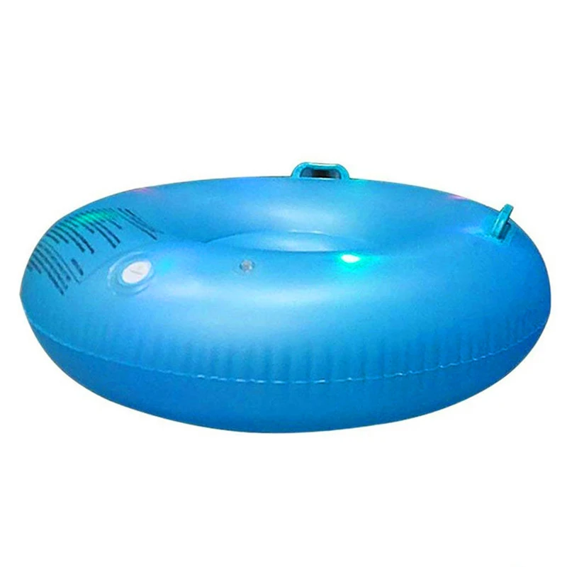 durable PVC inflatable snow tube and slider with LED for winter snow sports