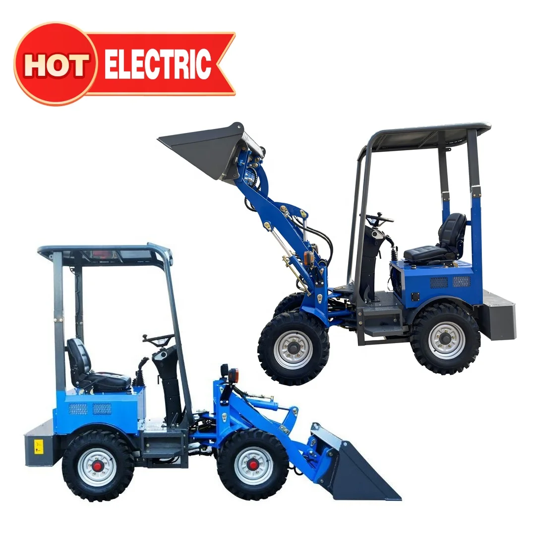 400kg Home Garden Use Mini Electric Battery Powered Compact Small Wheel Loader 04