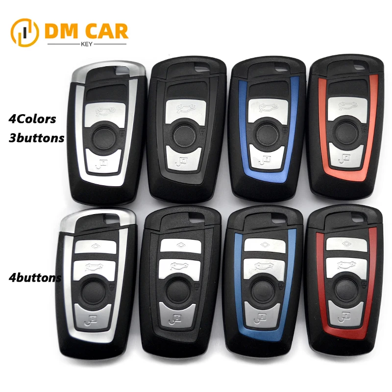 Smart car key Shell Case 3/4buttons with key blade For BMW F CAS4 CAS4+ F System X Series 1 3 5 7 Series remote key replacement
