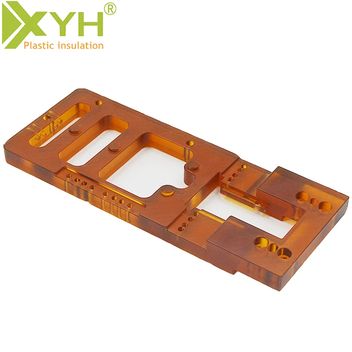 Hydrolysis Resistance 10mm - 80mm Thickness Custom CNC Machining Polyetherimide Ultem Plate Amber PEI Plastic Sheet