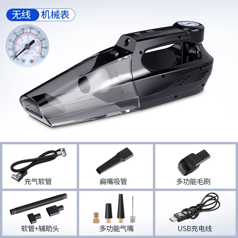 4 In 1 New Super Powerful Car Portable Air Pump Four-In-One Wireless Cordless Handheld Vacuum Cleaner For Home Car