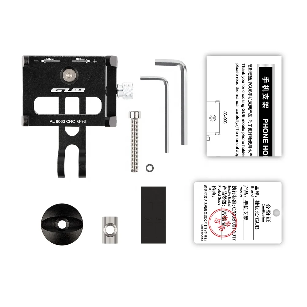 GUB G-93 Stem Fork Cell Phone Bike Phone Mount Mobile Smartphone Supporter Stand Silicone Cell Phone Holder bicycle accessories