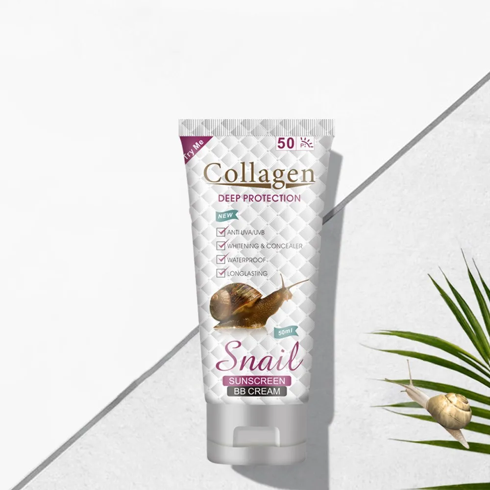 BB крем с фирменной маркой Snail Liquid SPF 50, водостойкий консилер для макияжа, основа для макияжа, BB крем