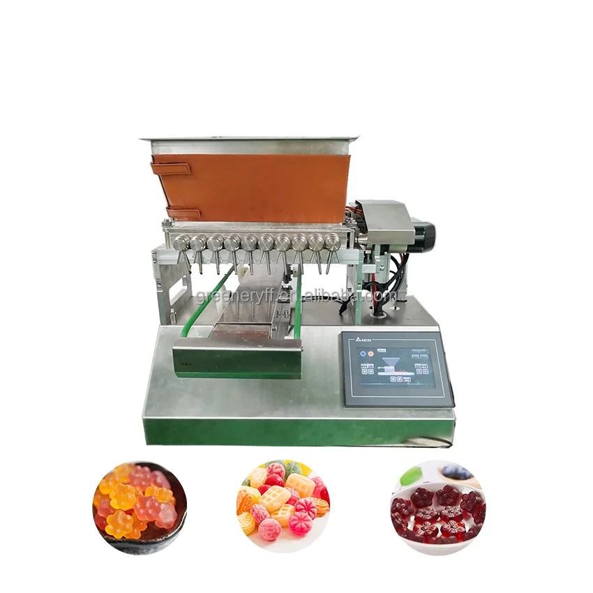 Fully Automatic Manual Hard Gummy Jelly Soft Round Coconut Chocolate Candy Making Machine Small Jelly