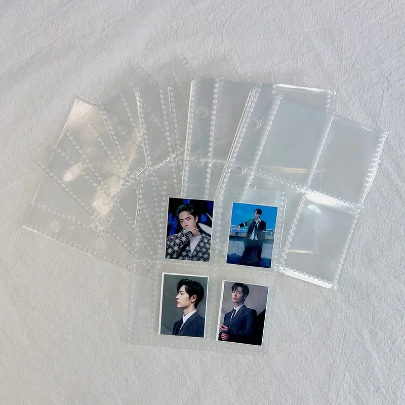 Mini 1 2 3 pocket trading gaming card storage wallets collection holders wallet sleeves pp photo albums photo sleeves insert