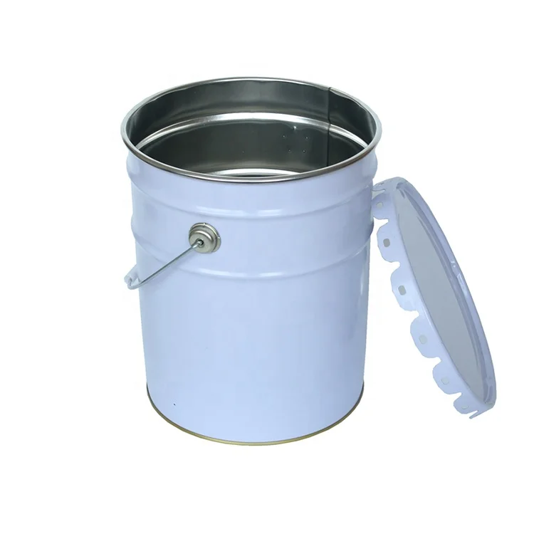 10 liter 5 gallon 18 litre  resin metal oval oil paint bucket for wholesale