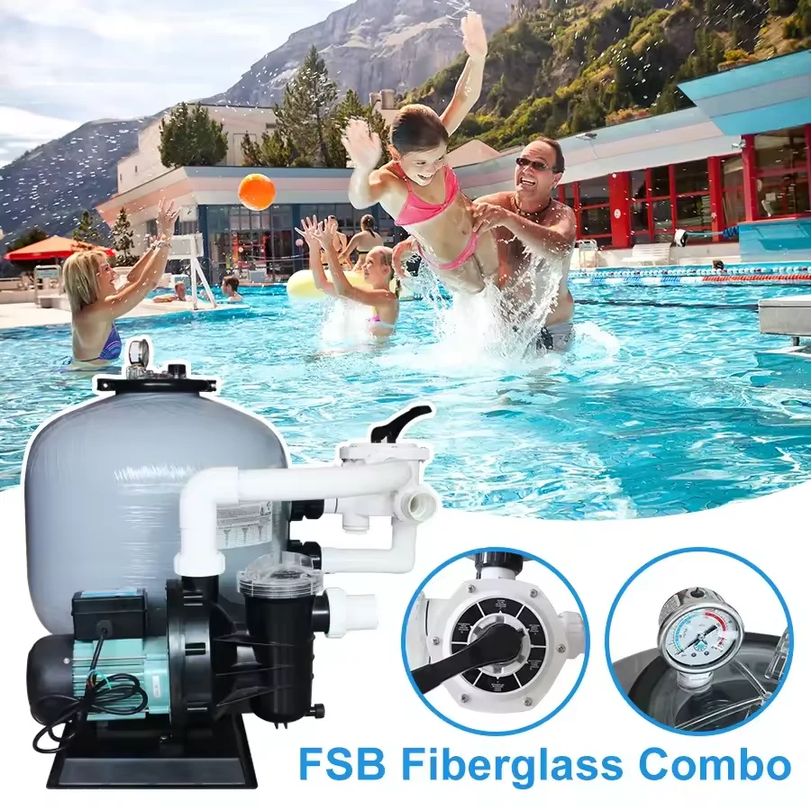 Pikes PSF series Swimming Pool Side Mount Filter 21&25 inch sand filter & pump combo