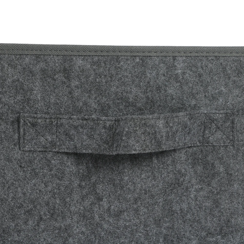 Eco friendly reusable folding soft closet organizer felt box custom design hanging closet organizer with lids