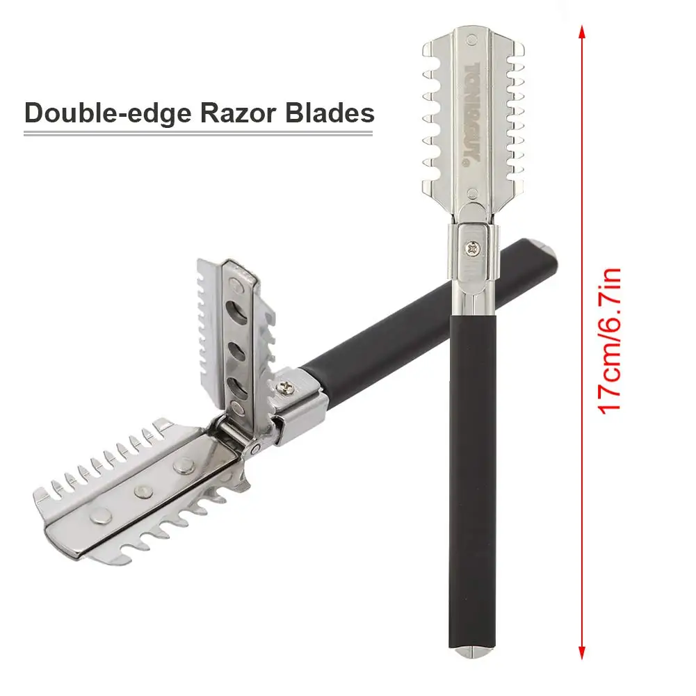 Barber Razor Comb Double-edge Razor Blades Manual Hair Cutting Thinning Barber Comb