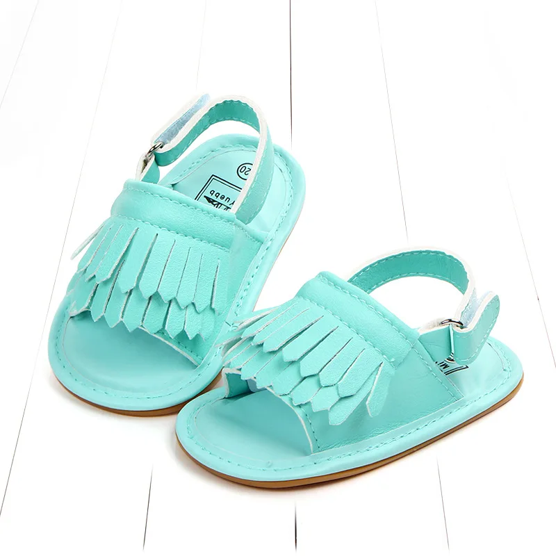
2021 New Arrival Cute Frosted Tasseled Kids Shoes Sandals 