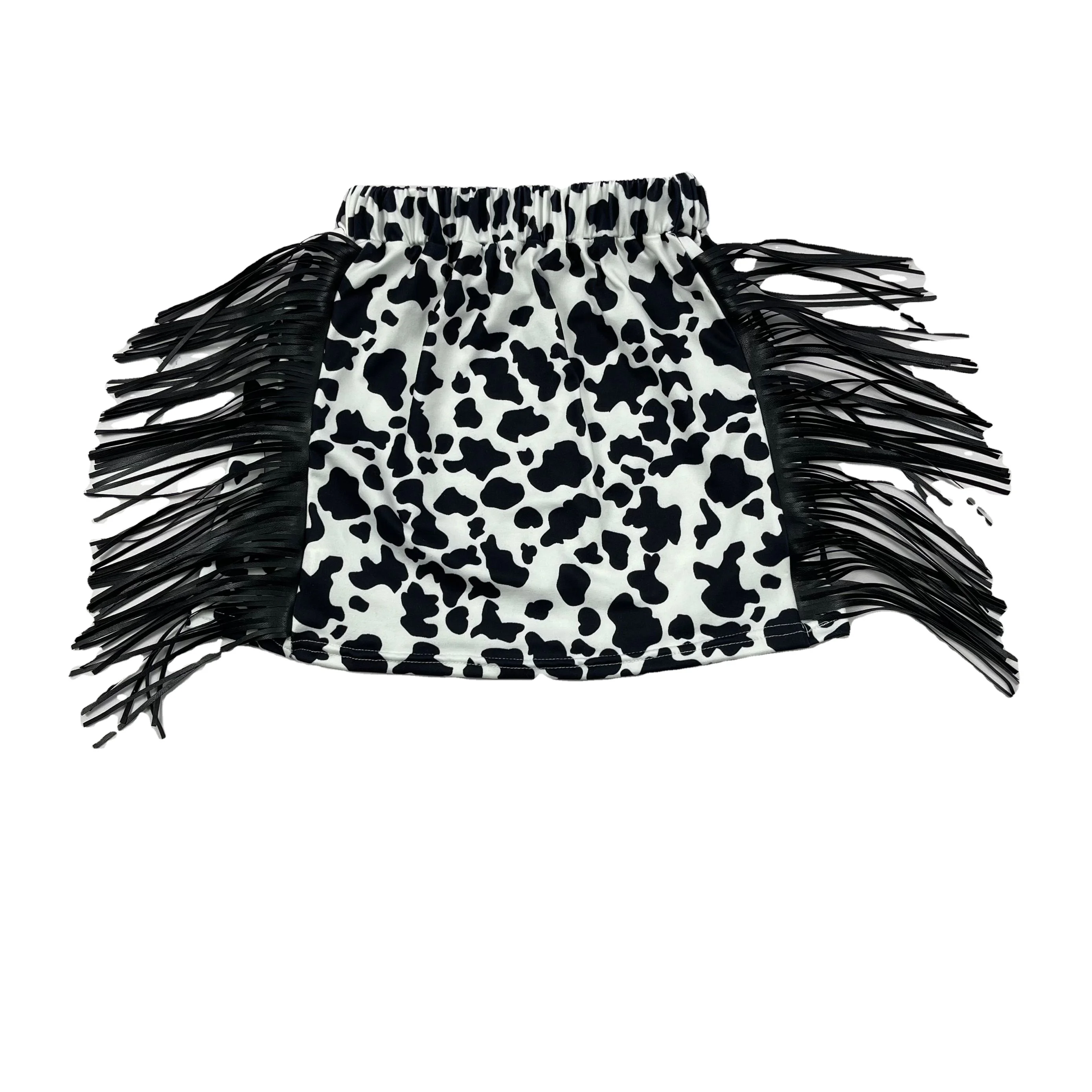  New Arrival Kids Clothing Infant Baby Girls Skirt Cow Printing Toddler Boutique With