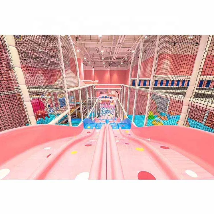 Candy Theme Toddler Indoor Playground Pink Theme Macaron Theme Soft Indoor Role Playhouse