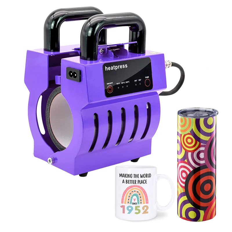 Portable Mini DIY 11 oz 11oz 15oz 20oz Mug Heat Press 16oz Glass Straight Blank Sublimation Cup Tumbler Mug Heat Press Machines