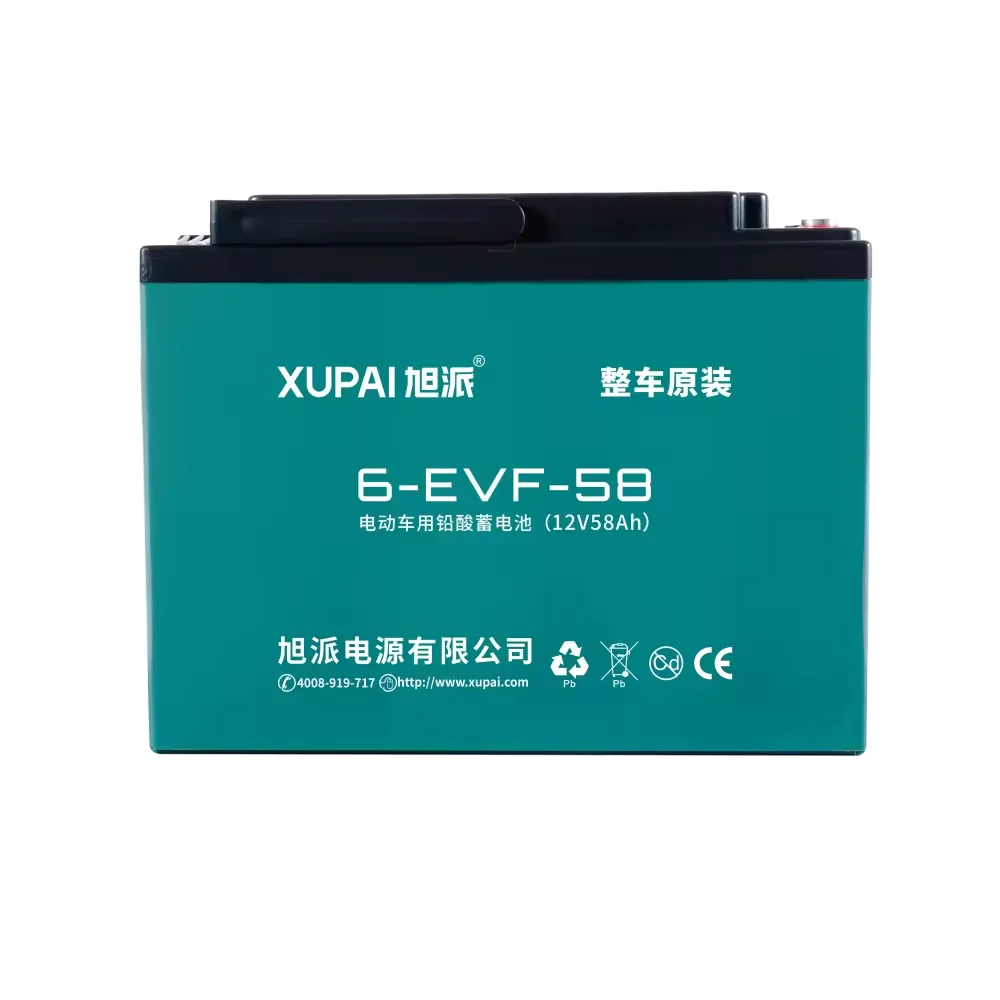 XUPAI 6-evf-58 12v58ah lead acid batteries 9kg 9.8kg VRLA agm gel battery 48v for electric three wheeler/electric scooter
