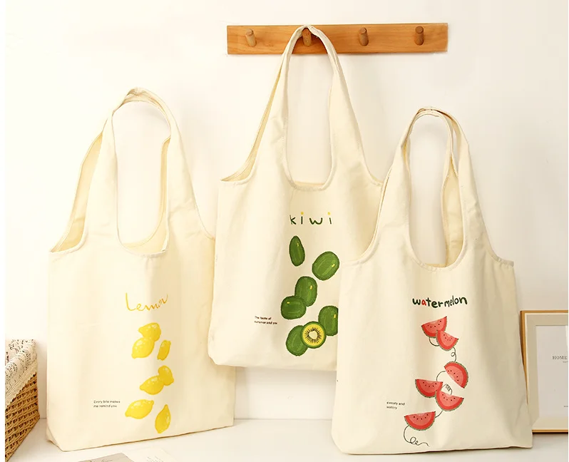 Custom Gifts Canvas Cosmetic Bag Zipper Logo Print Luxury Cotton Small Canvas Coin Bag Travel Makeup Bag Pencil