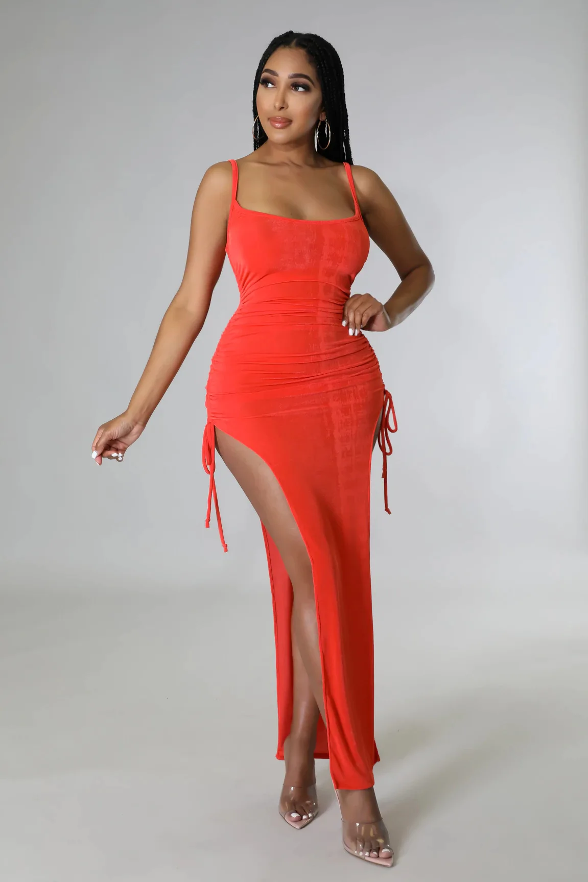 2022 Woman Clothes Party Club Sexy Bandage Sundress Ladies Pleated Bodycon Maxi Dress