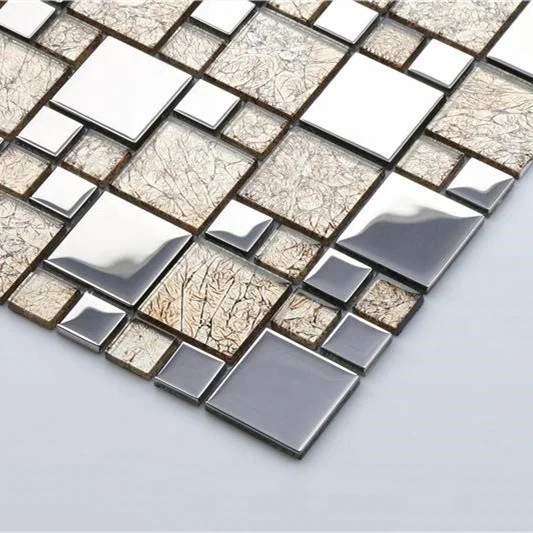 Decorative Wall Crystal Glass Mosaic Tile With Competitive Price