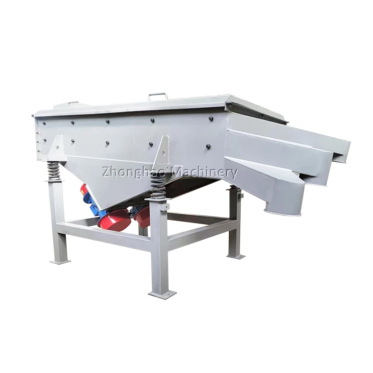 2 layers sand vibrating sifter square linear vibrating screen sieve for aggregate