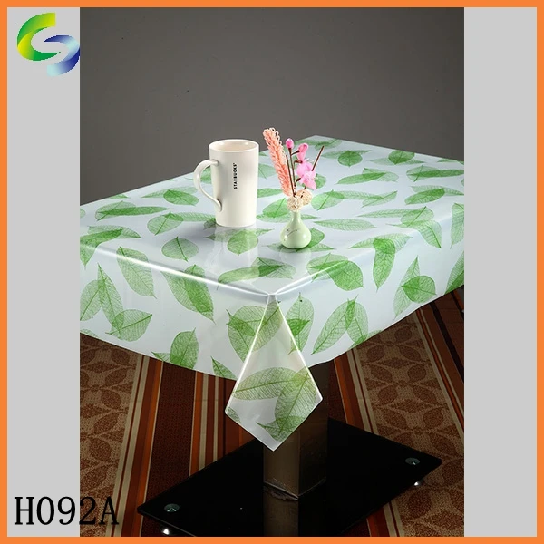 Home decoration cheap table cloth pvc  plastic roll