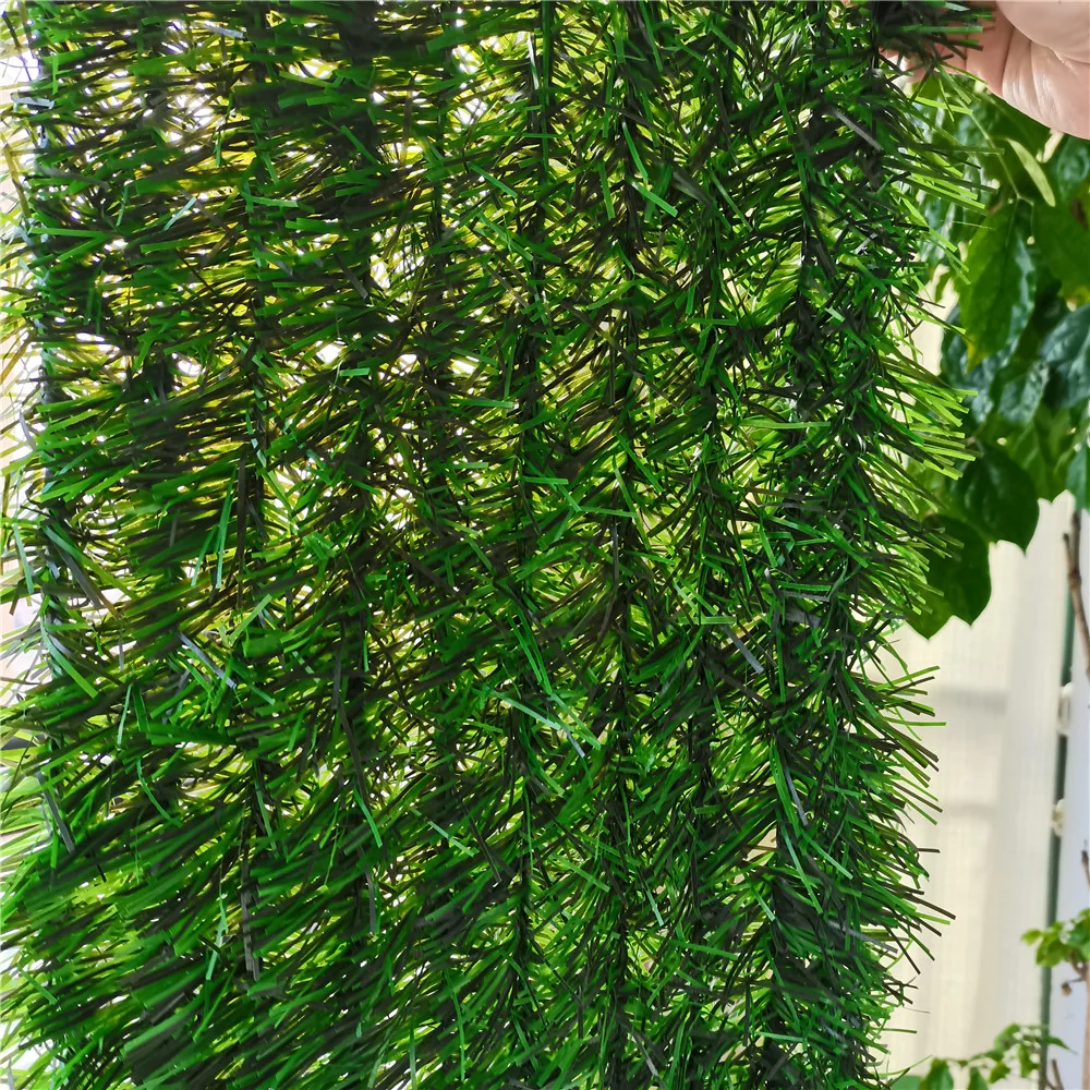 Custom Outdoor Shelter Privacy Protect Faux Green Grass Hedge Roll Artificial Grass Fence