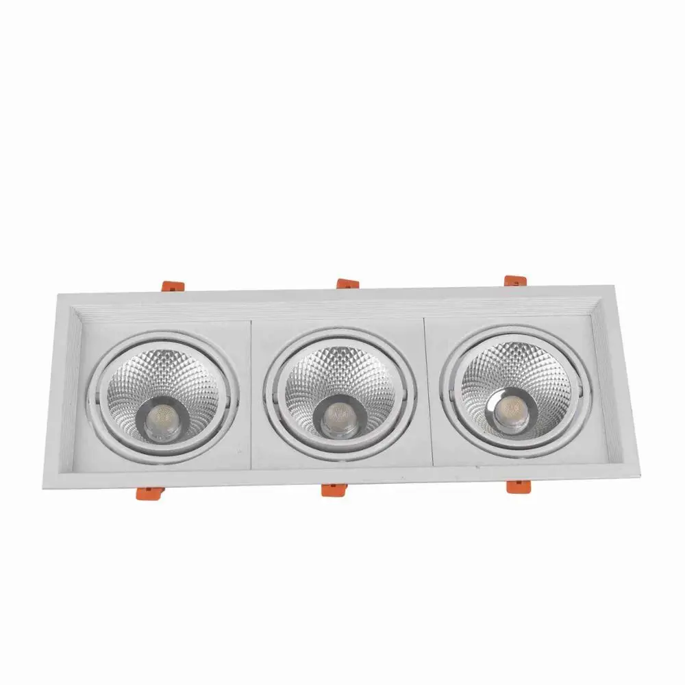 
High Quality Recessed Mounted Grille Downlight AR70 Ceiling Led Grille Light 