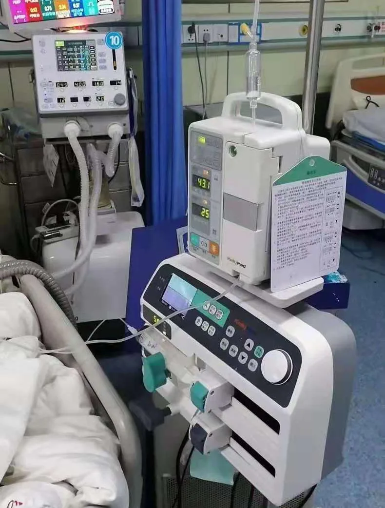 Low MOQ Syringe Pump KL-702 Hospital Standard Portable Double Channel Syringe Pump