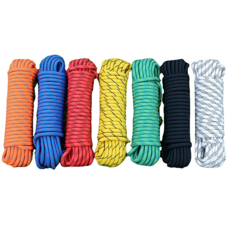 Outdoor indoor rope climb mountain safety nylon climbing rope rope climb gym