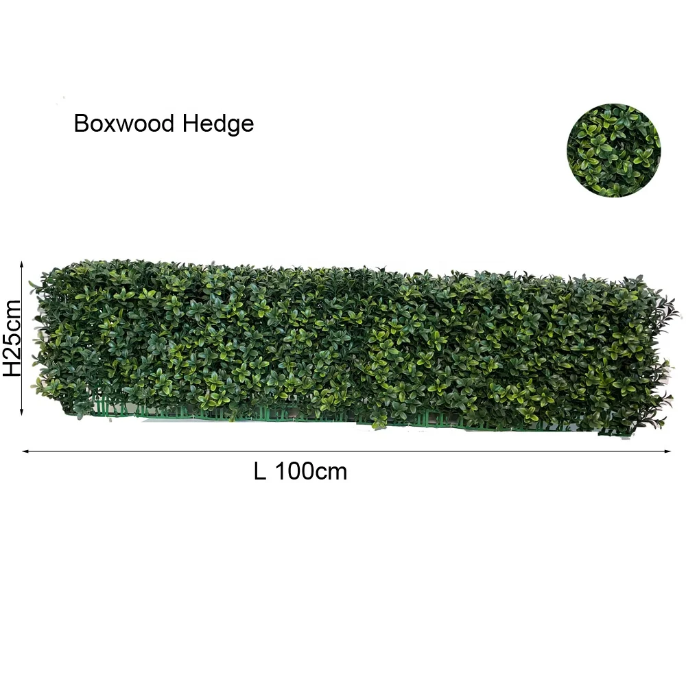 artificial plant boxwood hedge wall panels free size faux greenney grass  balcony with uv protected outdoor indoor plant