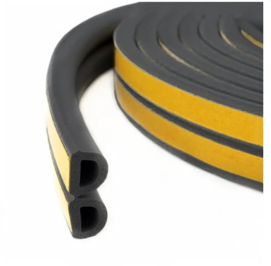 D, I, E Shape EPDM Sponge Rubber Profile for Window and Door