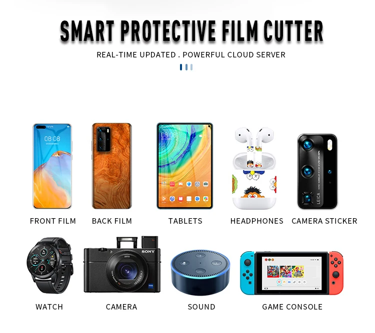 10000+ Models Hydrogel Cutting Machine No Tempered Glass Screen Protector Making Machine Mobile Phone Protective Cutter