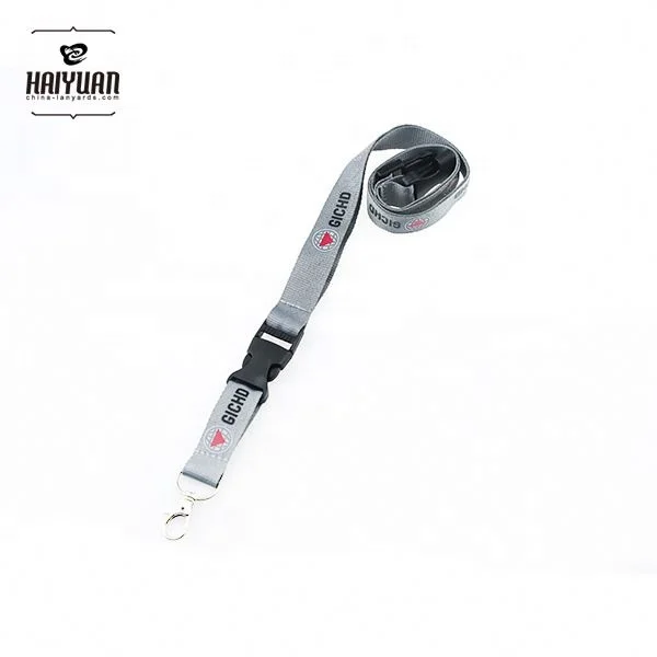 Custom silicone printing AIRBUS carbon Lanyard with laser logo